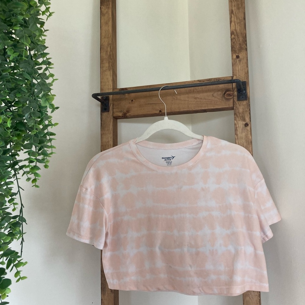 Girls light pink tie-dye activewear Old Navy size 12